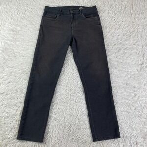 Faherty Pants Mens 33x32 Gray Stretch Terry 5 Pocket Athletic Fit Casual Men